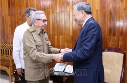 Tổng Bí thư, Chủ tịch nước Tô Lâm gặp Lãnh tụ Cách mạng Cuba, Đại tướng Raúl Castro Ruz