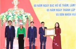 Phó Chủ tịch nước Võ Thị Ánh Xuân dự Lễ kỷ niệm 60 năm Ngày Bác Hồ về thăm huyện Kim Bôi 