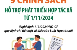 9 chính sách hỗ trợ phát triển hợp tác xã từ 1/11