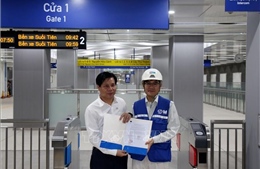 Gói thầu đầu tiên của Metro Bến Thành - Suối Tiên được trao Chứng chỉ bàn giao công trình