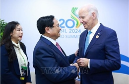 Thủ tướng Phạm Minh Chính gặp Tổng thống Hoa Kỳ Joe Biden