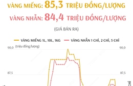 Giá vàng SJC sáng 27/11/2024