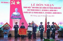 Trung đoàn 21 đón nhận danh hiệu Anh hùng Lực lượng vũ trang nhân dân