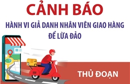 Cảnh báo hành vi giả danh nhân viên giao hàng để lừa đảo