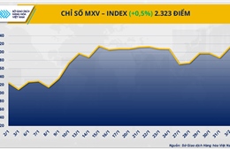 Chỉ số MXV-Index lên mức cao nhất trong vòng 7 tháng