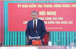 Tổng Bí thư Tô Lâm dự Hội nghị bàn giao công tác của Chủ nhiệm Ủy ban Kiểm tra Trung ương