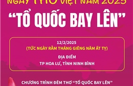 Ngày Thơ Việt Nam năm 2025: &#39;Tổ quốc bay lên&#39;