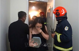 Kịp thời dập tắt đám cháy tại chung cư Mường Thanh (Đà Nẵng)
