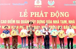 Bộ Công an trao kinh phí hỗ trợ Đắk Nông xóa 500 nhà tạm, nhà dột nát