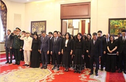 Tổ chức lễ viếng và mở sổ tang nguyên Chủ tịch nước Trần Đức Lương tại Trung Quốc