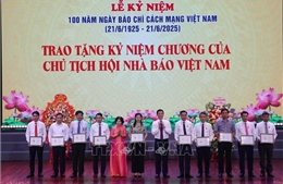 Kỷ niệm 100 năm Ngày Báo chí: Trao giải Báo chí Ngô Gia Tự