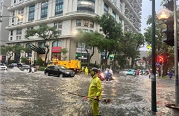 Cảnh báo ngập úng khu vực nội thành Hà Nội