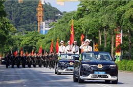 Lực lượng Công an hợp luyện, sẵn sàng cho diễu binh, diễu hành 