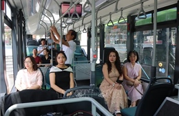 Khai trương tuyến xe buýt điện Vũ Ninh - Bắc Giang