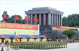Các khối diễu binh, diễu hành sẵn sàng cho tổng hợp luyện diễu binh A80 lần thứ 2