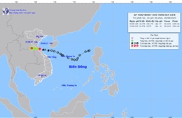 Bão số 6 suy yếu thành áp thấp nhiệt đới 
