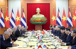 Tổng Bí thư Tô Lâm hội đàm với Bí thư thứ Nhất Đảng Cộng sản Cuba, Chủ tịch nước Cuba Miguel Díaz-Canel Bermúdez