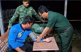 Đưa 4 thuyền viên gặp nạn trên biển vào đất liền an toàn