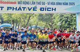 Trên 3.000 vận động viên thi Chung kết Giải chạy BáoHànộimới 2025 - Vì hòa bình