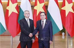 Chủ tịch Quốc hội chủ trì lễ đón và hội đàm với Chủ tịch Quốc hội Hungary