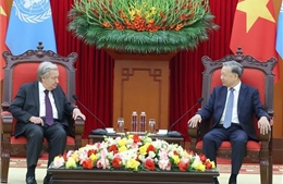 Tổng Bí thư Tô Lâm tiếp Tổng Thư ký Liên hợp quốc Antonio Guterres
