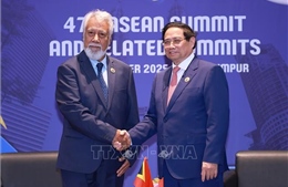 Thủ tướng Phạm Minh Chính gặp Thủ tướng Timor-Leste Xanana Gusmao