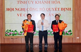 Khánh Hòa: Công bố các nghị quyết, quyết định về công tác cán bộ