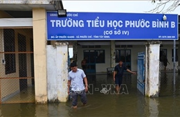 Nước sông Vàm Cỏ Đông dâng cao, học sinh nhiều điểm trường biên giới phải nghỉ học