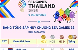 Đoàn Thể thao Việt Nam chạm mốc 30 HCV