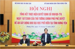 Hưng Yên quyết tâm xây dựng thành công Khu Đại học Phố Hiến