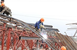 Các công trường rộn ràng ngày đầu năm mới