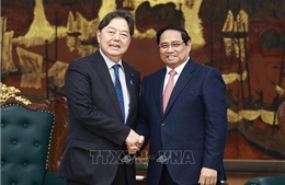 Thủ tướng Phạm Minh Chính tiếp Bộ trưởng Nội vụ và Truyền thông Nhật Bản