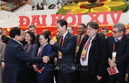 Các đại biểu dự phiên bế mạc Đại hội XIV của Đảng