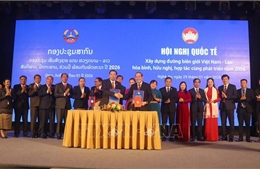 Xây dựng đường biên giới Việt Nam - Lào hòa bình, hữu nghị, hợp tác cùng phát triển
