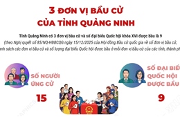 3 đơn vị bầu cử của tỉnh Quảng Ninh