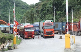 Lượng hàng hóa qua cửa khẩu Tân Thanh tăng mạnh