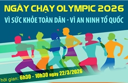 Ngày chạy Olympic 2026: Vì sức khỏe toàn dân - Vì an ninh Tổ quốc
