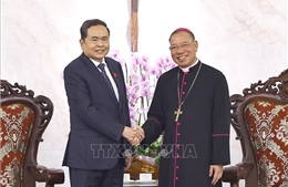 Chủ tịch Quốc hội Trần Thanh Mẫn chúc mừng Tổng Giáo phận Hà Nội dịp Lễ Phục sinh 2026