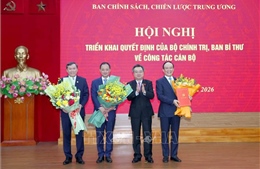 Công bố quyết định về công tác cán bộ tại Ban Chính sách, chiến lược Trung ương