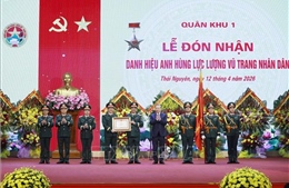 Tổng Bí thư, Chủ tịch nước dự Lễ đón nhận Danh hiệu Anh hùng LLVT nhân dân của Quân khu 1