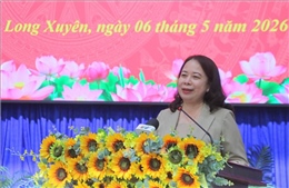 Phó Chủ tịch nước Võ Thị Ánh Xuân tiếp xúc cử tri tỉnh An Giang
