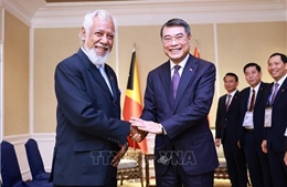 Thủ tướng Lê Minh Hưng gặp Thủ tướng Timor-Leste Xanana Gusmão