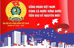 Đại hội lần thứ XIV Công đoàn Việt Nam nhiệm kỳ 2026-2031: 'Đoàn kết - Dân chủ - Kỷ cương - Đổi mới - Phát triển'
