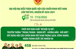Đại hội đại biểu toàn quốc Hội Cựu chiến binh Việt Nam lần thứ VIII, nhiệm kỳ 2026-2031