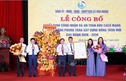 Công nhận xã Vĩnh Hoàng là xã An toàn khu trong thời kỳ kháng chiến