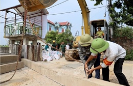 Hà Nội: Chủ động bảo vệ đê Đô Tân trước những tình huống lũ lớn