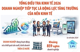 Tổng điều tra kinh tế 2026: Doanh nghiệp tiếp tục là động lực tăng trưởng của nền kinh tế