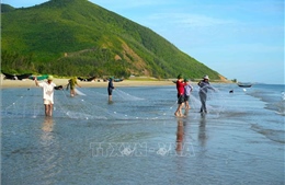 Độc đáo nghề kéo lưới rùng truyền thống ở làng biển Hải Ninh
