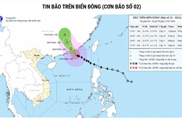 Bão số 2 giữ cường độ, tiếp tục đổi hướng trước khi suy yếu dần