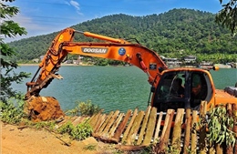 Hà Nội ra quân giải tỏa vi phạm trong phạm vi bảo vệ công trình thủy lợi hồ Đồng Đò